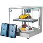 Imagem de B-VFD32 - Vitrine fria Beta 32cm Prata Dupla com 6 Gelo-X - Bivolt - Omega
