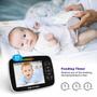 Imagem de Babá Eletrônica Baby Monitor Bebê Tela 3.5 pol Câmera Sem Fio 