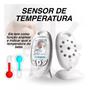 Imagem de Baba Eletrônica Sem Fio Com Câmera Noturna, Áudio, Monitoramento de Temperatura e Tela Lcd