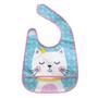 Imagem de Babador Com Bolso Animal Fun Gatinha Azul Buba Baby