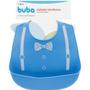 Imagem de Babador Com Pega Migalhas 100% Silicone Buba  Azul + 3meses