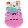 Imagem de Babador de Silicone com Pega Migalhas Gato - Buba Baby