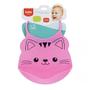 Imagem de Babador De Silicone Com Pega Migalhas Rosa Gatinho 09730 - B