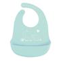 Imagem de Babador Impermeável infantil de silicone com bolso pega migalhas ajuste bebe
