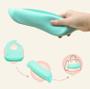 Imagem de Babador Impermeável infantil de silicone com bolso pega migalhas ajuste bebe