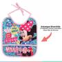 Imagem de Babador Infantil Para Bebê Com Bolso Coletor De Migalhas Com Cordão Ajustável Minnie BabyGo