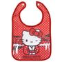 Imagem de Babador Infantil Para Bebê Com Bolso Coletor De Migalhas e Botão Hello Kitty BabyGo