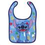 Imagem de Babador Infantil Stitch C/ Botão E Porta Migalhas Lavável Baby Go