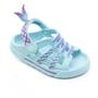 Imagem de Babuche Infantil Feminino Plugt Dude Sereia Gliter Azul 84.006