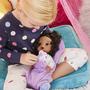 Imagem de Baby Alive Bunny Sleepover Baby Doll, bonecas de 12 polegadas com tema para dormir, saco de dormir e acessórios de boneca com tema de coelho, brinquedos para meninas e meninos de 3 anos e para cima, cabelo preto (exclusivo da Amazon)