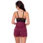 Imagem de Baby Doll Amamentação Microfibra e Renda Short Doll Confortável Grávida Estilo Sedutor - DR203
