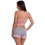 Imagem de Baby Doll Cropped Short Doll Pijama Viscolycra e Renda Luxo Moda de Baixo - ES222