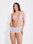 Imagem de Baby doll feminino sexy cropped em renda sem bojo e pingente