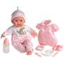 Imagem de Baby Doll JC Toys Berenguer Boutique 15" com conjunto de presente de 10 peças