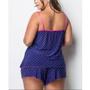 Imagem de Baby Doll Plus Size Com Alça Reguladora, Short Doll Conjunto