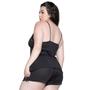 Imagem de Baby Doll Plus Size Vekyo Liganete e Renda Com Decote Sensual