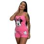 Imagem de Baby Doll Short e Blusa de Alça Estampado Mãozinha Personagem Conjunto de Dormir Feminino