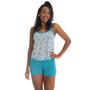 Imagem de Baby Doll Verão Fristyle Feminino Azul Short Doll Estampado