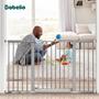 Imagem de Baby Gate BABELIO Extra Wide 74-140 cm Metal Auto Close Grey