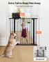 Imagem de Baby Gate COMOMY 36 Extra Tall para escadas, portas, preto