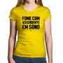 Imagem de Baby Look Algodão Fome com ascendente em sono - Foca na Moda