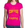 Imagem de Baby Look Algodão Get Coffee And Be Happy - Foca na Moda