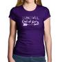 Imagem de Baby Look Algodão I Can. I Will. End Of Story - Foca na Moda