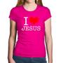 Imagem de Baby Look Algodão I Love Jesus - Foca na Moda