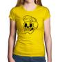 Imagem de Baby Look Algodão Skull Skeleton - Foca na Moda