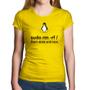 Imagem de Baby Look Algodão sudo rm -rf / (Don't drink and root) - Foca na Moda