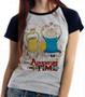 Imagem de Baby look blusa feminina ou Camiseta unissex  Adventure Time Jake Finn corações