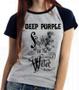 Imagem de Baby look blusa feminina ou Camiseta unissex Deep Purple Smoke