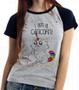 Imagem de Baby look blusa feminina ou Camiseta unissex  I am a caticorn gato unicórnio