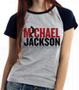 Imagem de Baby look blusa feminina ou Camiseta unissex Michael Jackson rei pop