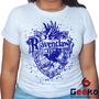 Imagem de Baby Look Corvinal 100% Algodão Harry Potter Blusa Feminina Hogwarts Ravenclaw 03 All Geek