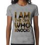 Imagem de Baby Look I Am The One Who Knocks - Foca na Moda