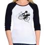 Imagem de Baby Look Raglan Bike Corrida Manga 3/4 - Foca na Moda