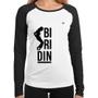 Imagem de Baby Look Raglan Biridin Manga Longa - Foca na Moda
