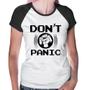Imagem de Baby Look Raglan Don't Panic - Foca na Moda