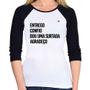 Baby Look Raglan Dou uma surtada Manga 3/4 - Foca na Moda Imagem de Baby Look Raglan Dou uma surtada Manga 3/4 - Foca na Moda