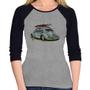 Imagem de Baby Look Raglan Fusca Vintage Manga 3/4 - Foca na Moda