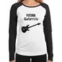 Imagem de Baby Look Raglan Futura Guitarrista Manga Longa - Foca na Moda