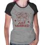 Imagem de Baby Look Raglan Just Married - Foca na Moda