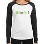 Imagem de Baby Look Raglan Linux Mint 8 Helena Manga Longa - Foca na Moda