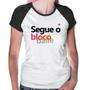 Imagem de Baby Look Raglan Segue o bloco/baile - Foca na Moda