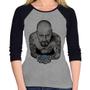 Imagem de Baby Look Raglan Walter White Tattoo Heisenberg Manga 3/4 - Foca na Moda