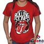 Imagem de Baby Look The Rolling Stones 100% Algodão Rock Geeko