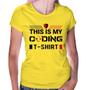 Imagem de Baby Look This is my coding t-shirt - Foca na Moda