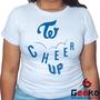 Imagem de Baby Look Twice 100% Algodão Cheer Up Blusa Feminina Once K-pop Geeko