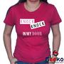Imagem de Baby Look Twice 100% Algodão Knock Knock K-pop Once Blusa Feminina Geeko